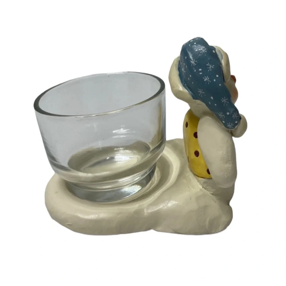 Snowman Candle Holder Little Blessings Holiday Decorations Gifts Ornaments